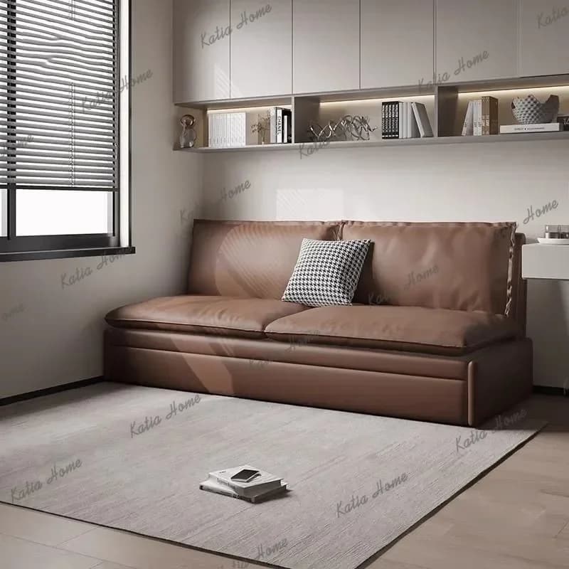FG Low Price Brown Living Room Sofas Fantasy Modern Pull Out Sleeper Living Room Couch Lazy Lounges Divano Letto Furniture Home