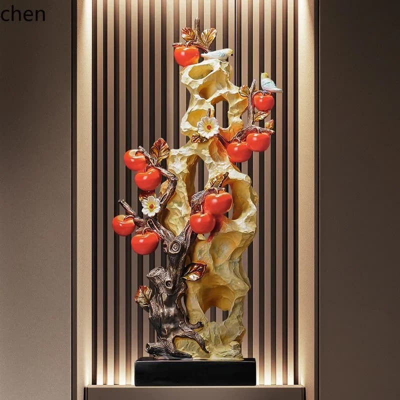h31- Entry Taihu Stone Large Ornament Living Room Entrance Hotel Display Window Light Luxury High-end Floor Decoration
