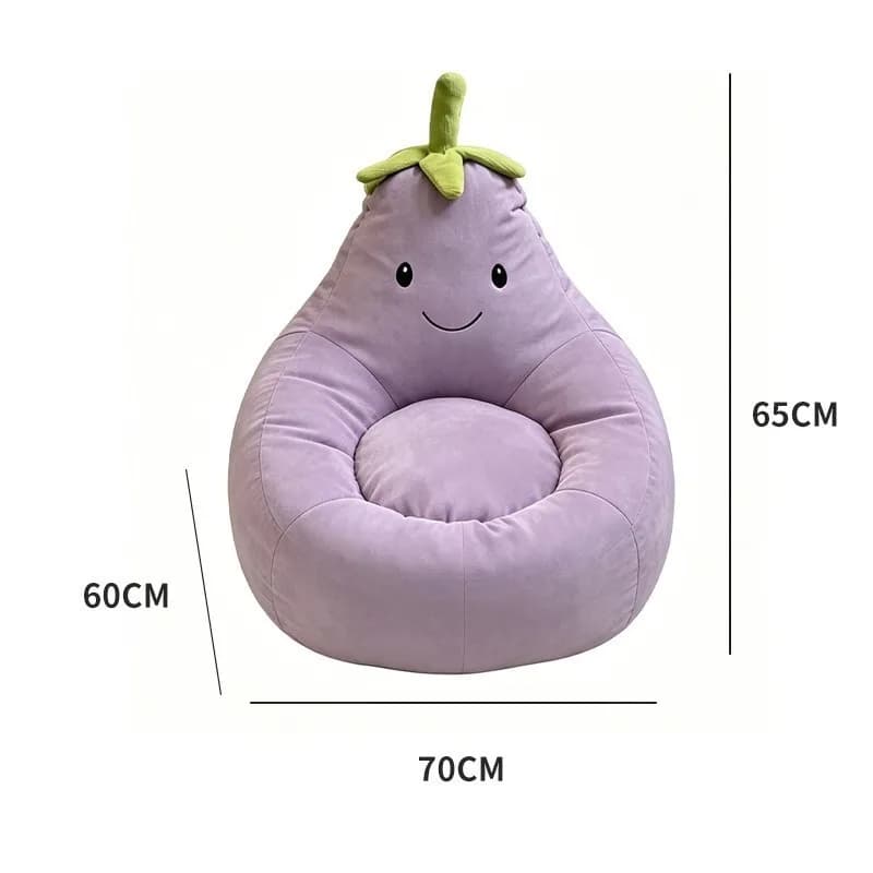 Eggplant style lazy sofa Internet celebrity cute leisure sofa cartoon home balcony living room single sofa