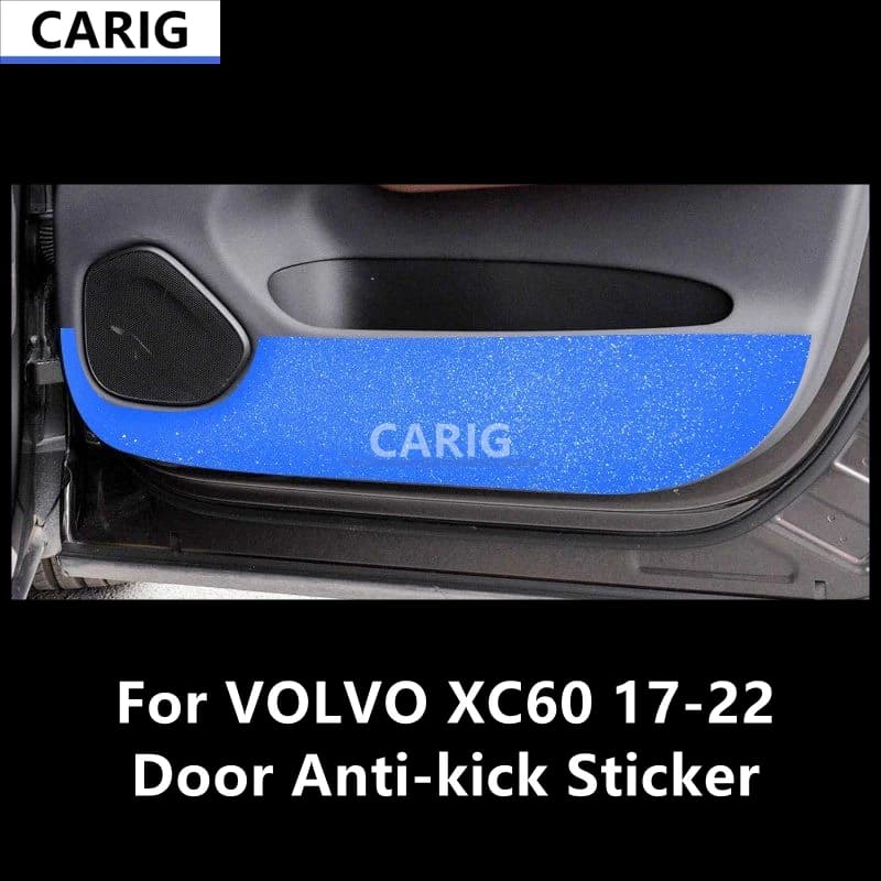For VOLVO XC60 17-22 Door Anti-kick Sticker Modified Carbon Fiber Interior Car Film Accessories Modification