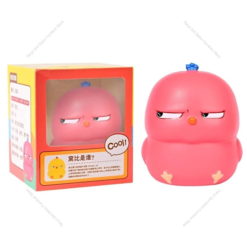 Nordic Creative Mini Decorations for Office Desk & Bookshelf – Silicone Craft Squishy Chicken Miniatures Home Decor