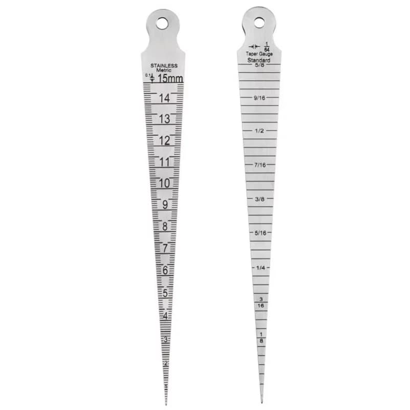 1pc A High-Precision Tapered Gap Gauge with a Wedge-Shaped Feeler for 0-15mm Aperture