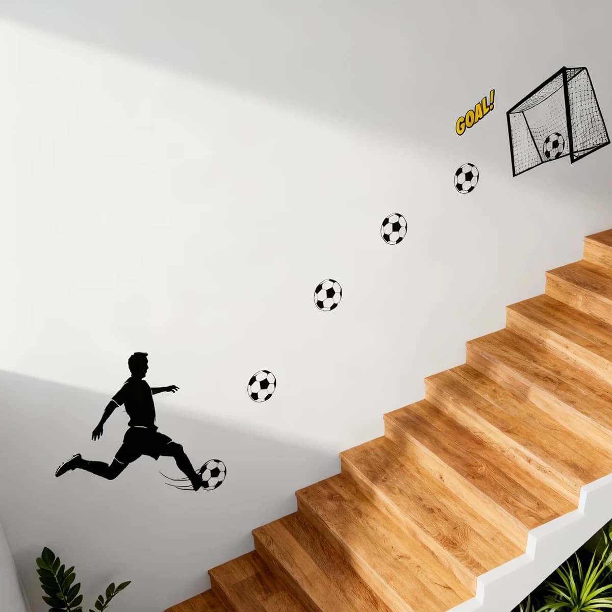 DIY Wall Freely Combinable Football Wall Decals Home Decor Stickers Decorative Wall Art Graduation Gifts Gift Stickers