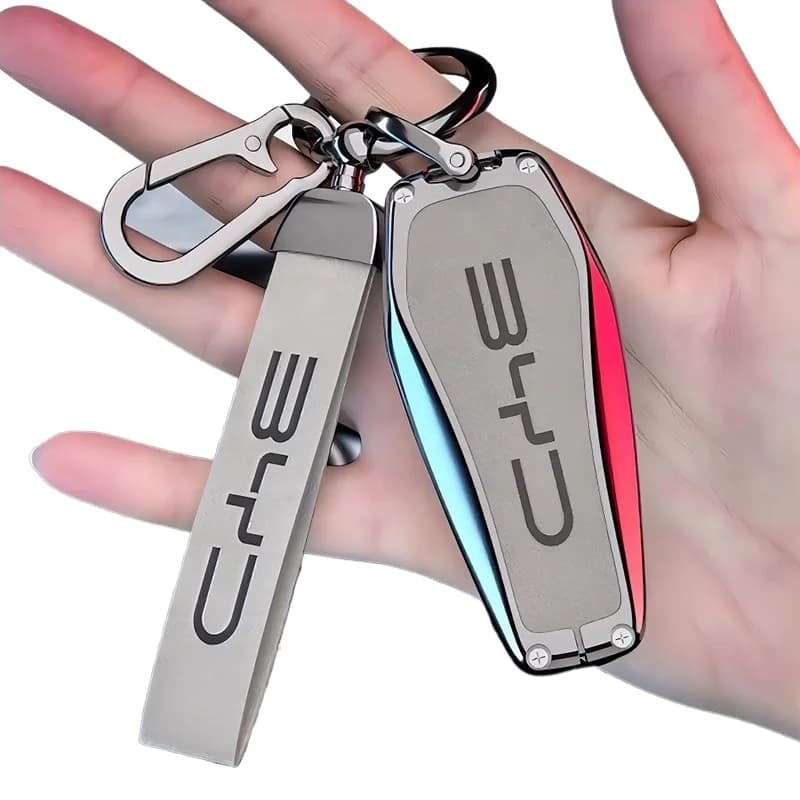Premium Zinc Alloy Key Cover Case for BYD Han/Song/Qin Plus DM-i/Destroyer 05/Seal/Yuan Plus/Song Max - Protective Key Fob Shell