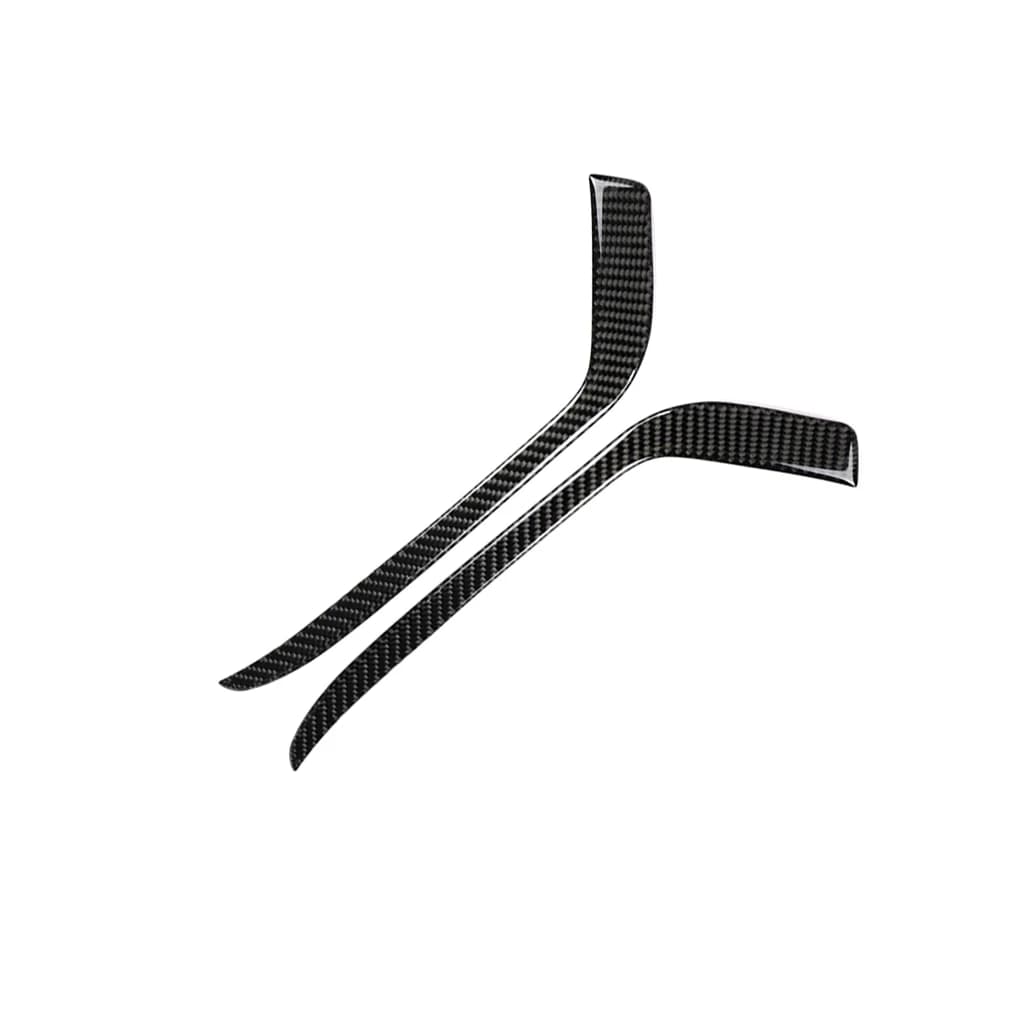 For Cadillac XT5 2016-2025 XT6 2020-2025 Carbon Fiber Front Fog Light Trim Strip Car Interior Accessories Decoration Stickers