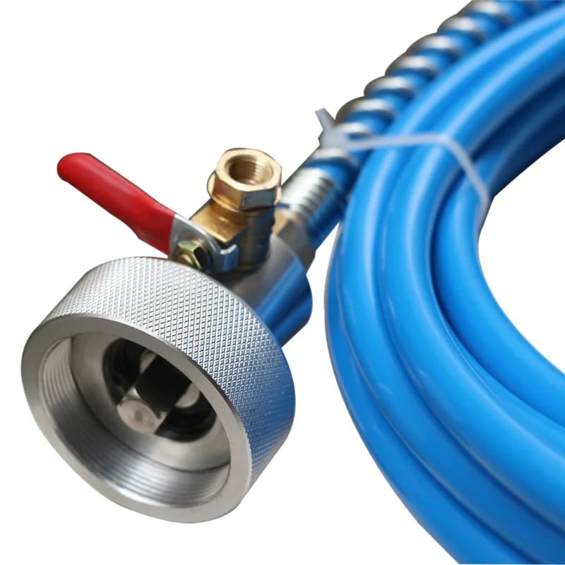 Central Air Conditioning Cleaning Machine  New Soft Shaft YQ-R2 Head Water Inlet Carbon Steel Wear-resistant Nylon Hose