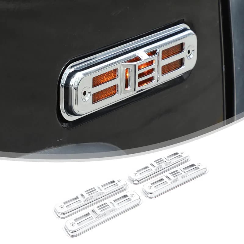 Turn Signal Light Mesh Cover Car Side Light Protective Cover Side Marker Light Grill Car Supplies For Hummer H2 GMT840 2003-2009