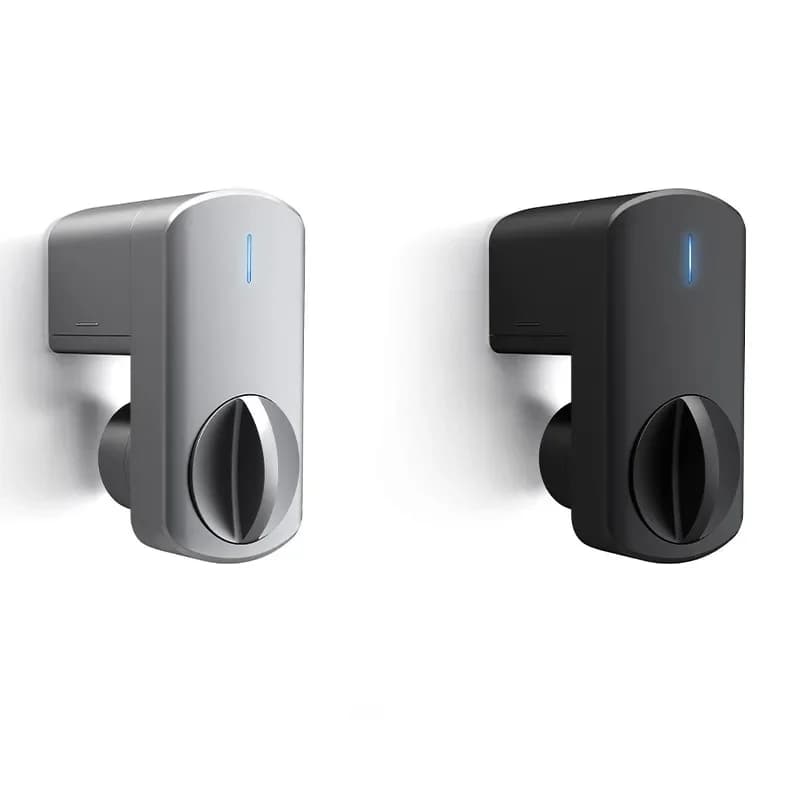 Mechanical door lock turned electronic  empty-handed  without key Bluetooth smart