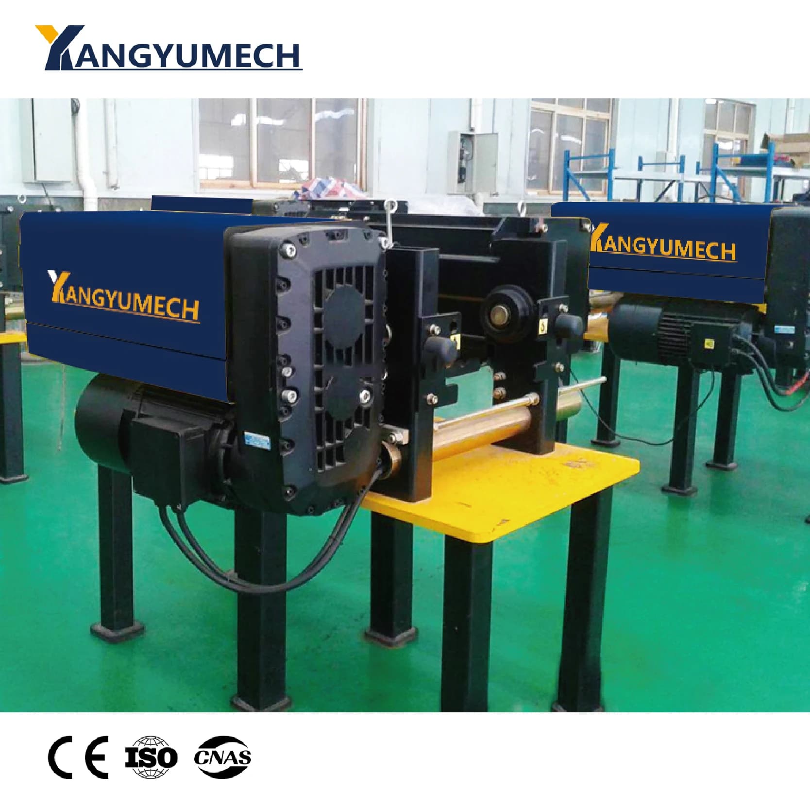 Customizable European Electric Wire Rope Pulley Hoists 1.6-50tons 20/5m/min Suitable for Bridge Cranes