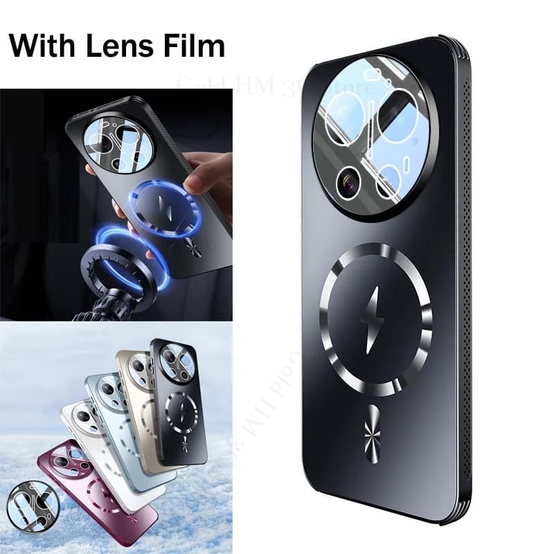 For Xiaomi 17 Ultra Heat Dissipation Magnetic Cooling Case For XIAOMI 17 Pro Max 15 Ultra 15S Pro Lens Protect For Magsafe Cover