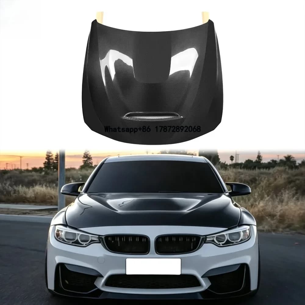 Carbon Fiber Front Vented Hood GTS Style for 3 Series F30 F31 F35 330i 335i 340i M-Sport 2013-2019 Car Engine Cover Bonnet