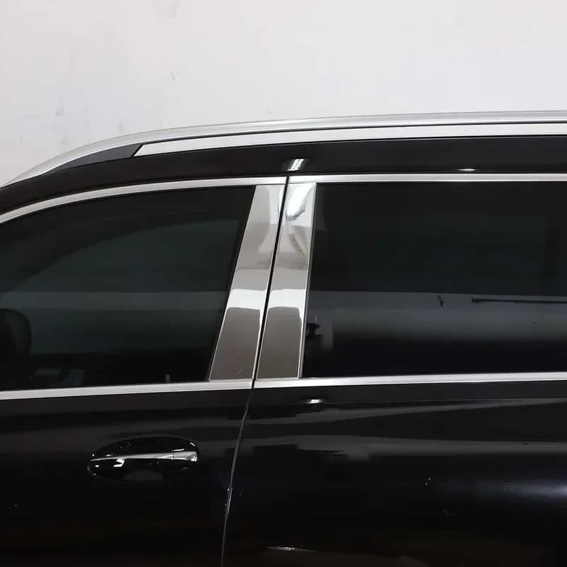 For Mercedes-Benz GLE GLS W167 X167 2021-2022 Aluminum Alloy  car styling car Window Center Pillar Sticker Trim Car Accessories