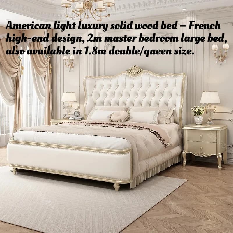 Headboard 180x200cm Bed Frame Storage Lounge Modern Luxury Bedroom Bed King Size European Style Adults Camas Home Furniture