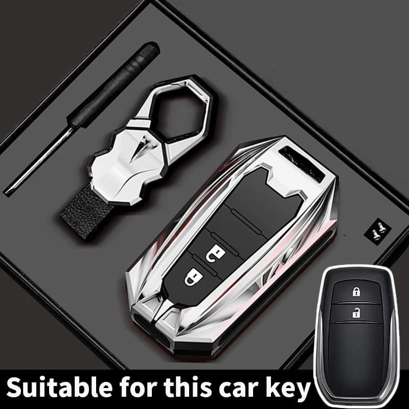 Car Key Cover For Toyota Hilux 2024 Yaris Corolla 2023 Rav4 2021 CHR Revo Auris Innova Highlander Venza Fortune Key Holder