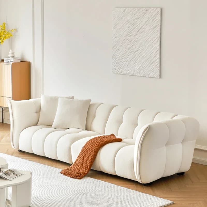 White Designer Living Room Sofas Modern Nordic Loveseat Home Puffs Sofa Floor Lounge Woonkamer Banken Apartment Furniture
