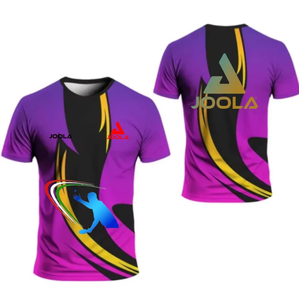 Lake Spot Table Tennis Clothing Men's T-Shirt Badminton Tennis Quick Dry Short Sleeve Men's Breathable T-Shirt Table Tennis Club