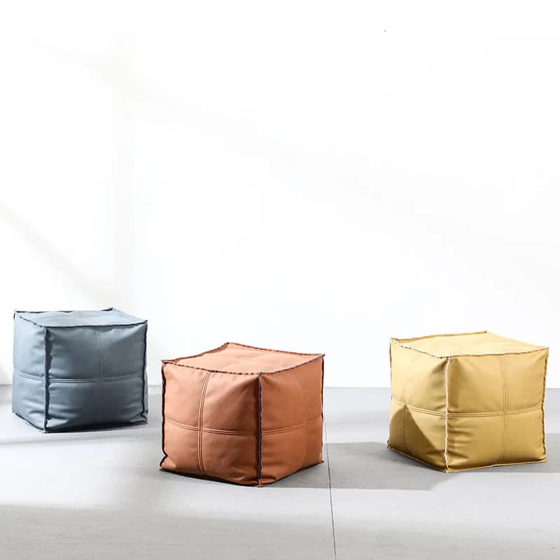 HYS simple stool creative home lazy sitting pier low stool living room small sofa pedal bedroom leather pier