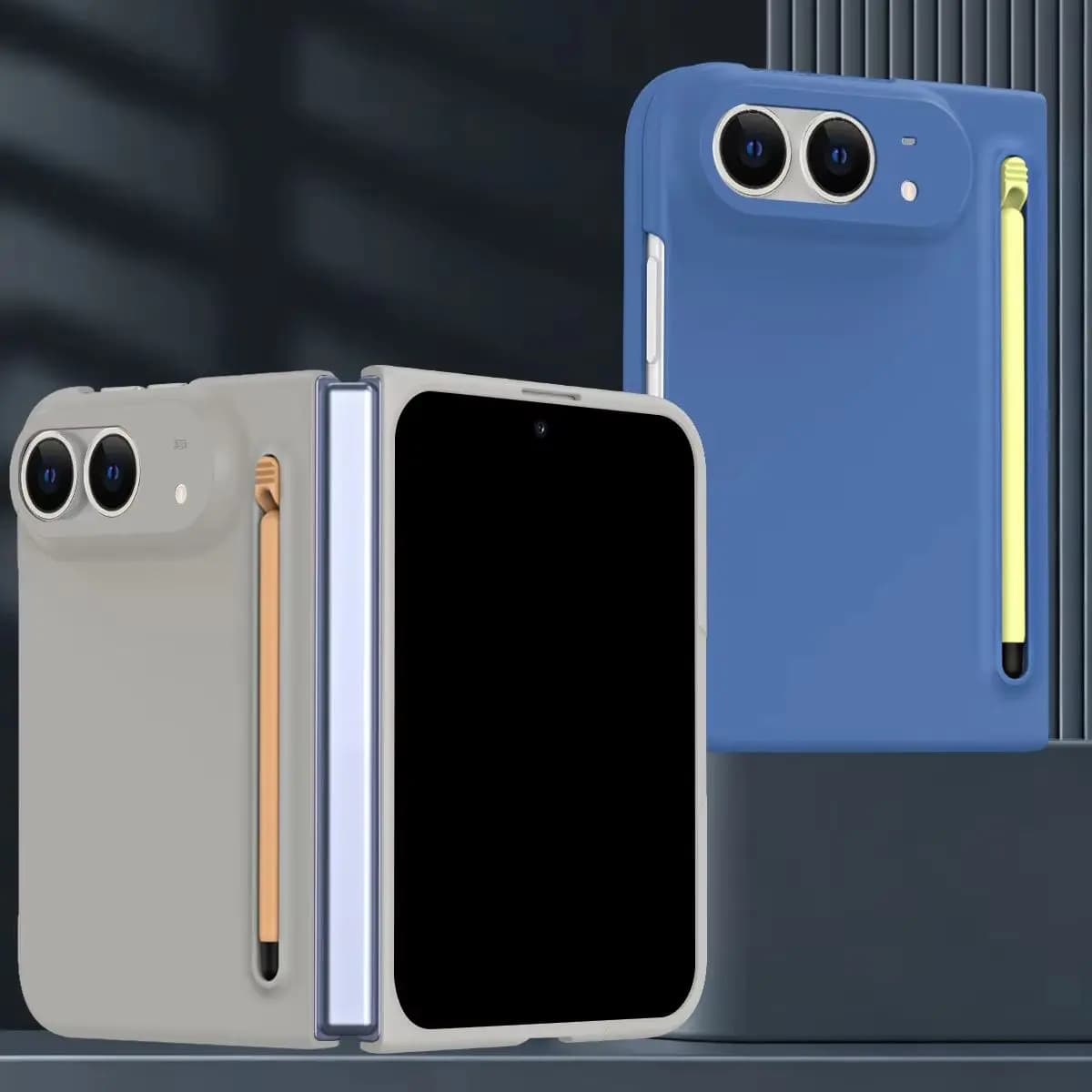 Matte Plastic Back Case For Apple iPhone Duo Ultra Pen Slot Holder Shockproof Cover 9H Glass Screen Protector Film with Stylus