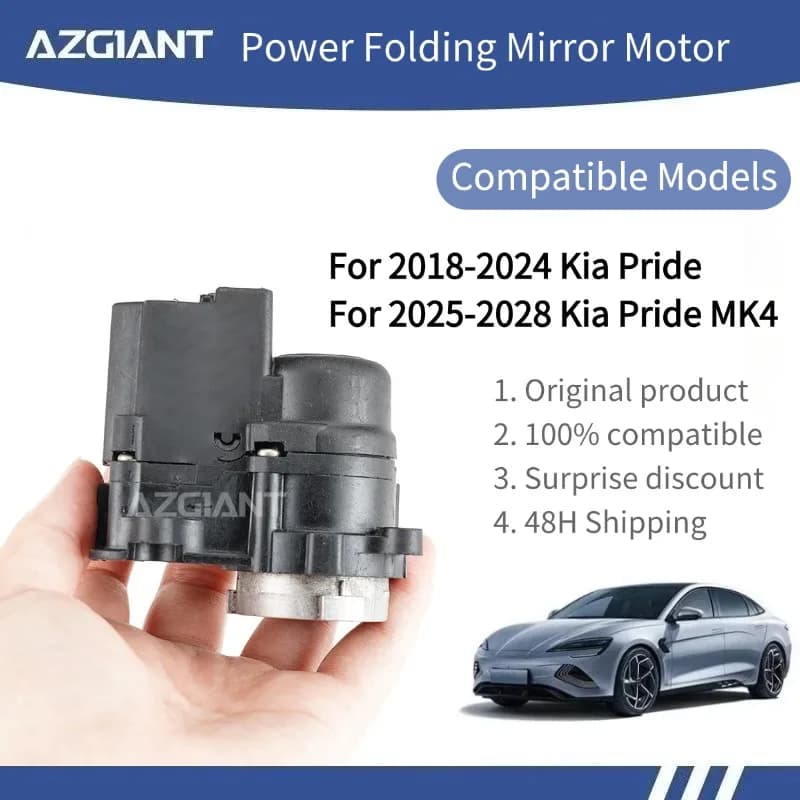 AZGIANT For 2018-2024 Kia Pride MK4 Car Side Wing Mirror Folding Motor Actuator Fold Module  Car Parts