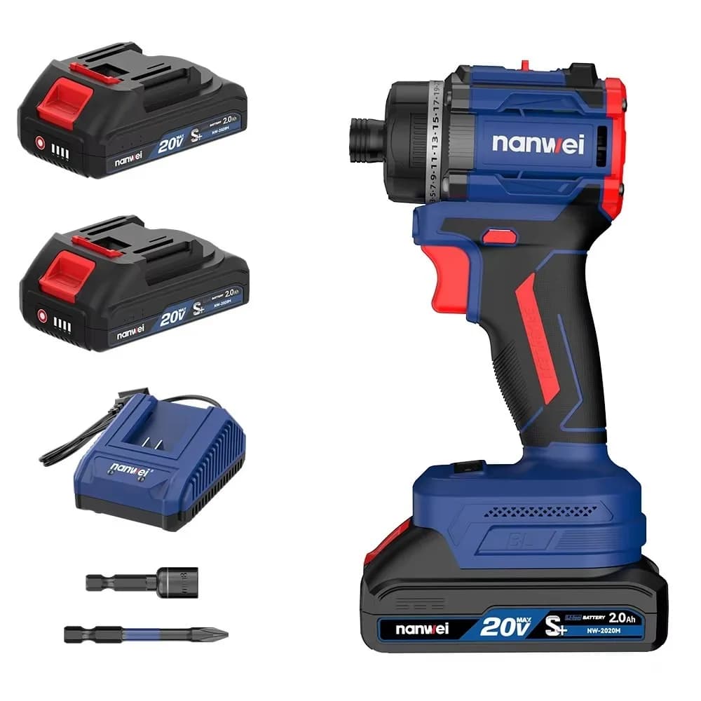 1600r 50n Drywall Power Screwdriver Insulated Precision Electric Cordless Screwdriver Set Rechargeable Tool