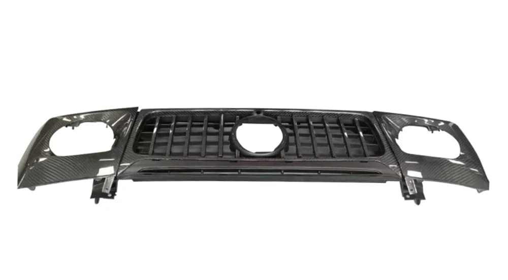 For 2019+ G CLASS W464 G500 G63 G400 Car Facelift Tuning Set Grille + Headlight Covers Center Grill Head Lamp Covers Carbon Blac