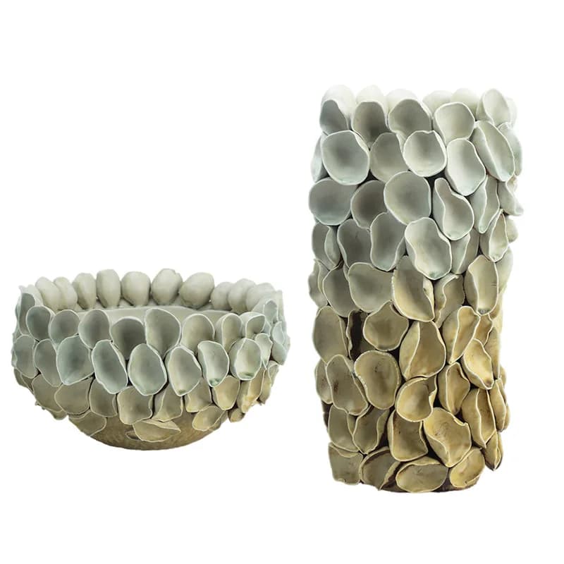 Medieval style original ceramic sculpture ornament, model room, homestay lobby flower arrangement, desktop handmade vase