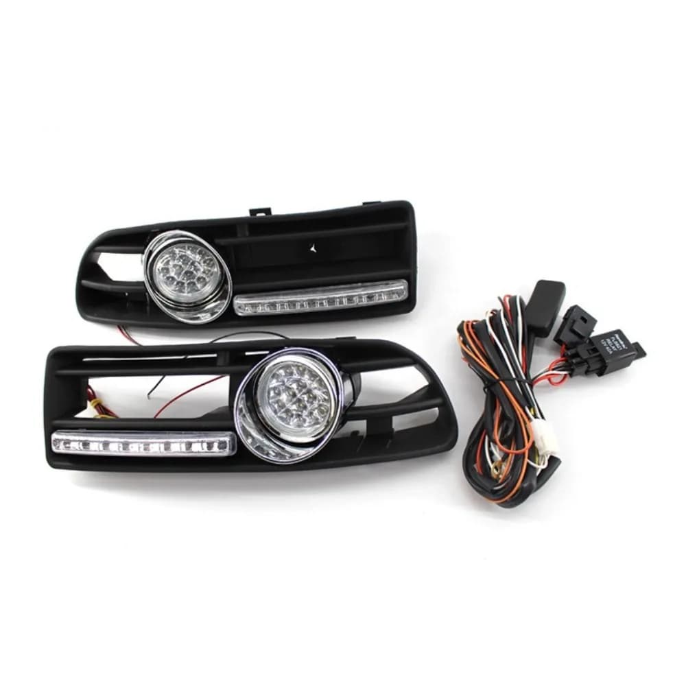 Suitable for Volkswagen Jetta Bora 1999-2005 Installation of Daytime Running Lights LED Fog Light Grille Under The Net