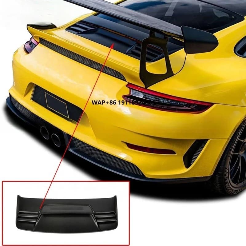 High Glossy Finish Carbon Fiber GT3 RS Style Car Rear Trunk Lid Cover for  991.2