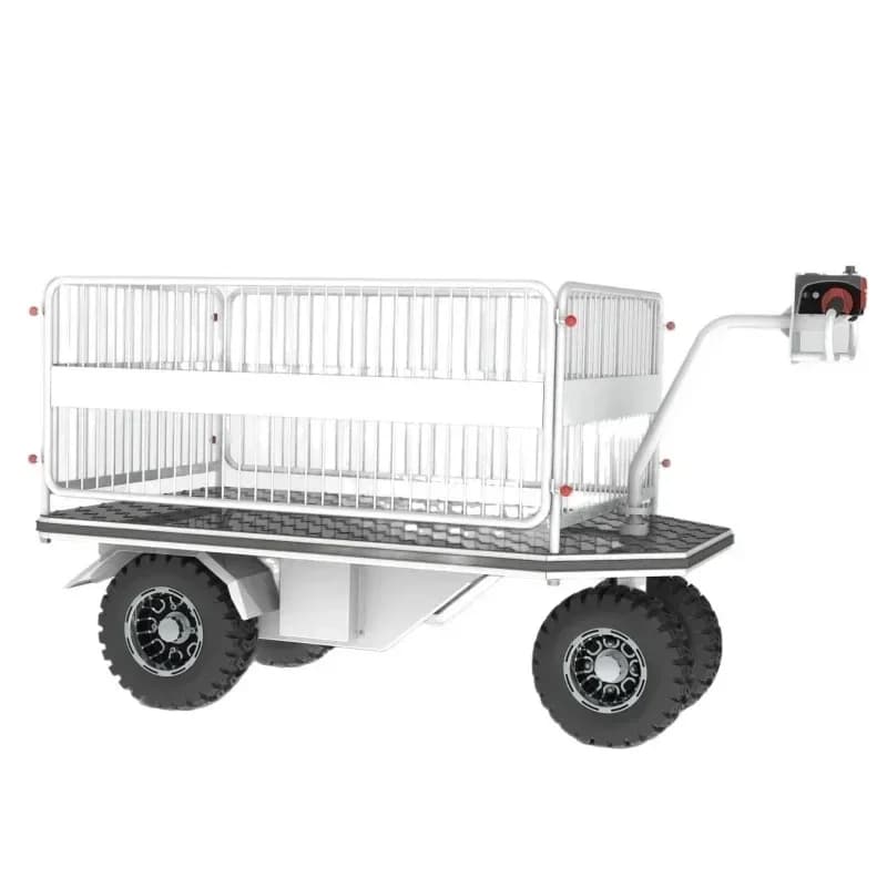 Electric flatbed truck, high-end food delivery cart, trolley