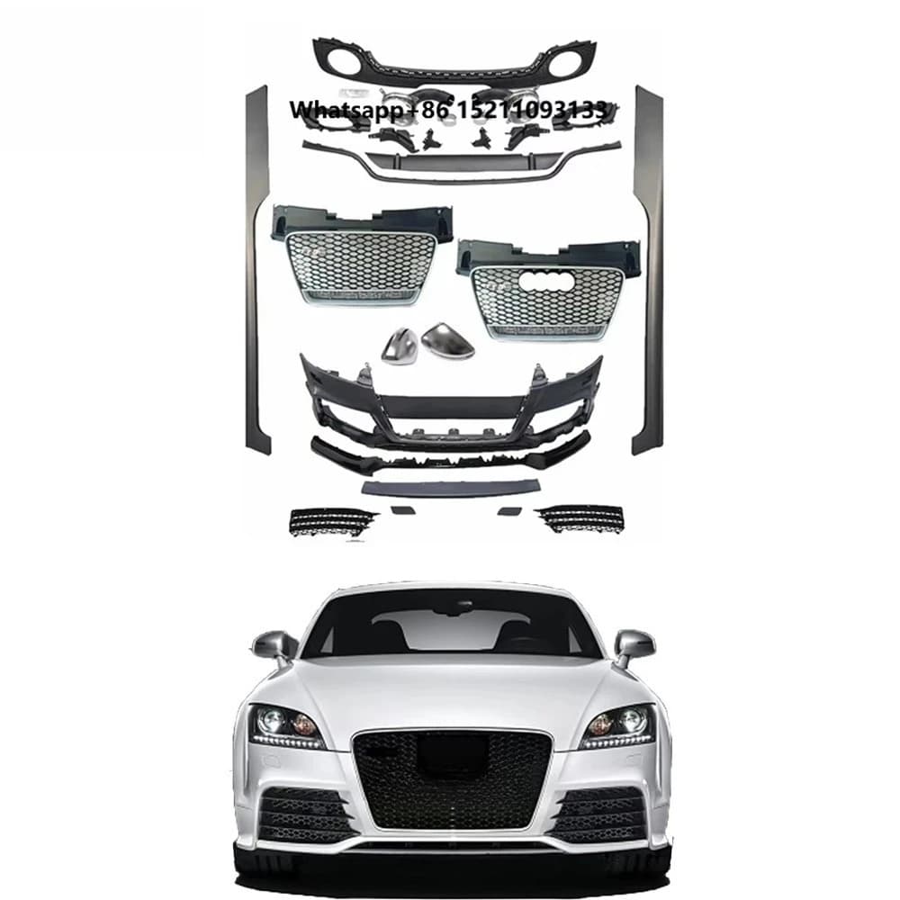 2008-2014 Year Auto Bodykit New Car Body Parts Front Bumper Side Skirt Front Grille Rear Diffuser PP Material Tts Ttrs AD