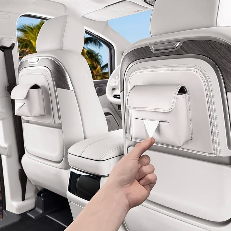 For BYD M9 2025 Car Tissue Box Seat Rear Hanging Drawer Specialized Automotive Car Inner Accessories