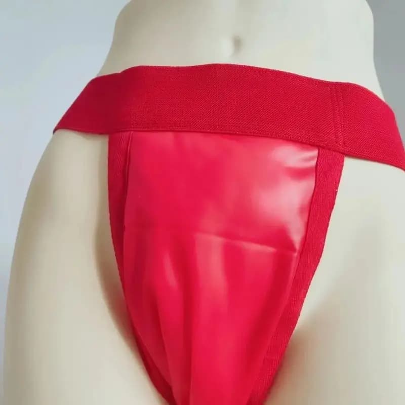 Men's Sanitary Belt Panties Women Cos Waterproof Lingerie Double Layer Rubber Filled Cotton Thong Briefs Sissy Party Underwear