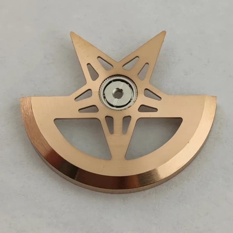 NH35 Movement Rotor Hammer Gold Rose Pentagram for NH36 NH38 NH39 NH35 Movement Oscillating Weight Hammer Rotor