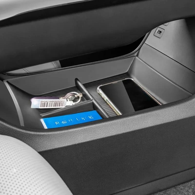 For Mazda EZ-60 EZ60 CX-6e 2025 2026 J90A Armrest Storage Box Center Console Lower Silicone Behind Screen Storage Box Accessory