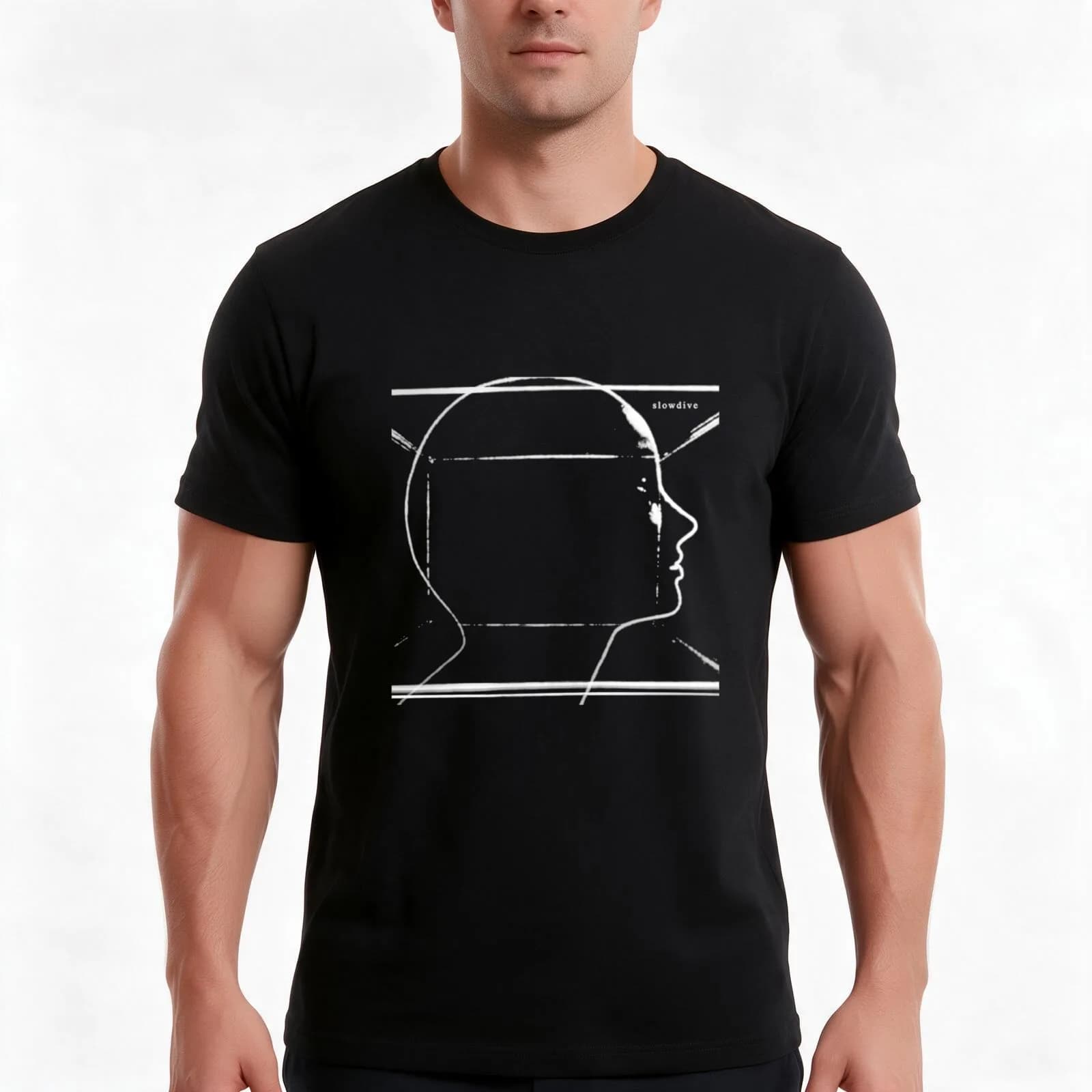 Slowdive T-Shirt, Summer Casual Cotton Tee, Oversized Streetwear Tops, Vintage Graphic Print, Loose Fit Short Sleeve
