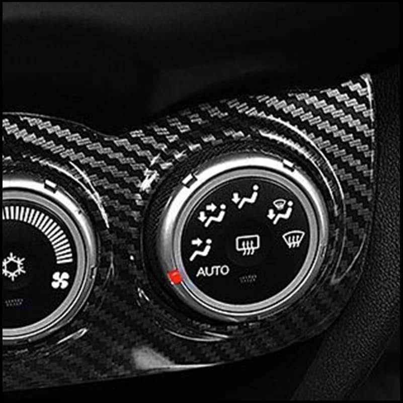 Car Styling For Mitsubishi ASX 2011-2017 Center AC Control Switch Panel Cover Sticker Trim Strips Auto Parts Accessories
