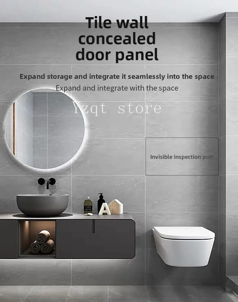 Invisible inspection port Gypsum board decorative cover plate Tile thickened cold rolled steel Concealed inspection port