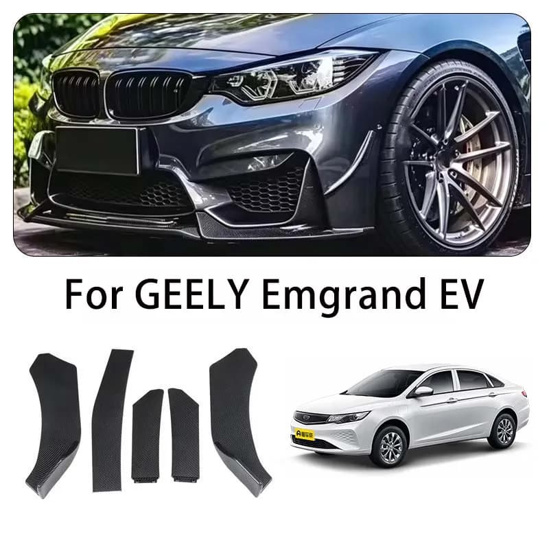For GEELY Emgrand EV body kits 5-Segment Adjustable Front Bumper Lip Splitter Body Kit