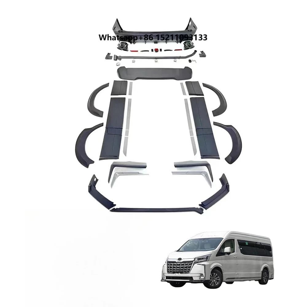 New Arrival Crown Design Body Kit Upgrade Kits for  Hiace 2024 Commuter Deluxe Majesty Bodykit