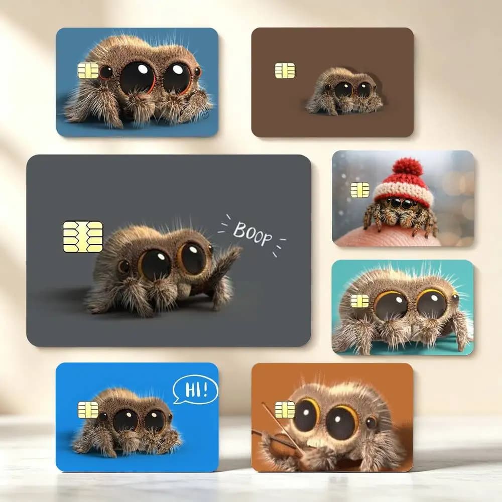 C-Cartoon L-Lucas the S-Spider High‑Res Game Chip Decals Credit Card Mini Waterproof Vinyl Ornament Useful Gift