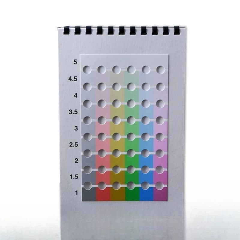Six-color nine-level, six-color nine-level card, nine-level rating color card.