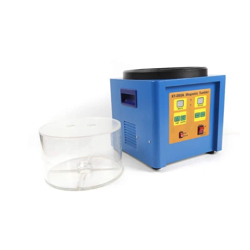 KT-280A Magnetic Polishing Machine Jewelry Polishing Grinding Automatic Forward and Reverse Deburring, Polishing Equipment