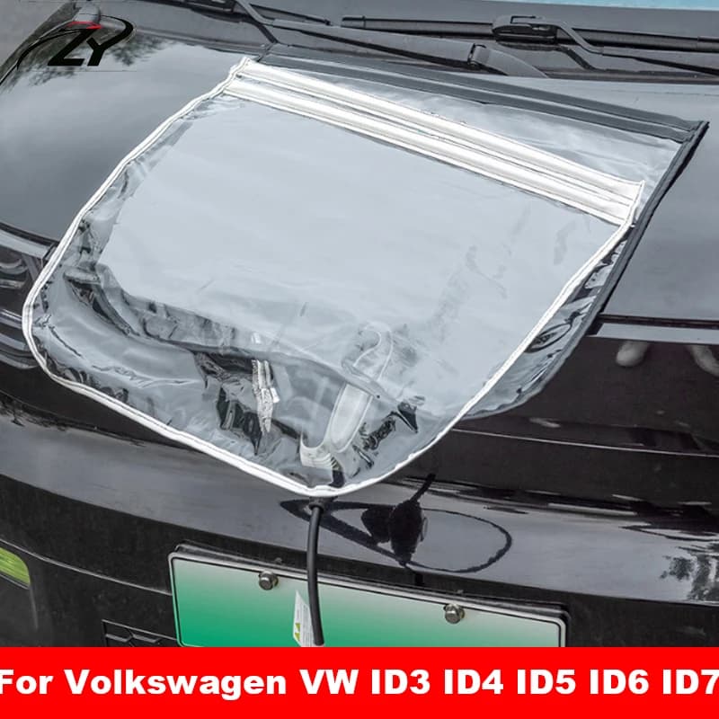 4 Magnetic Strips EV Charging Port Rain Cover Magnet Waterproof Outdoor Protector for Volkswagen VW ID3 ID4 ID5 ID6 ID7