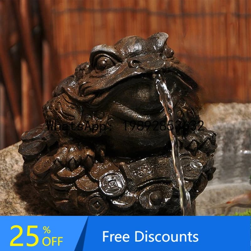 CZ Water Feature Creative Combination Old Grinding Disc Modified Fish Tank Rockery Flowing Water Old Stone Basin