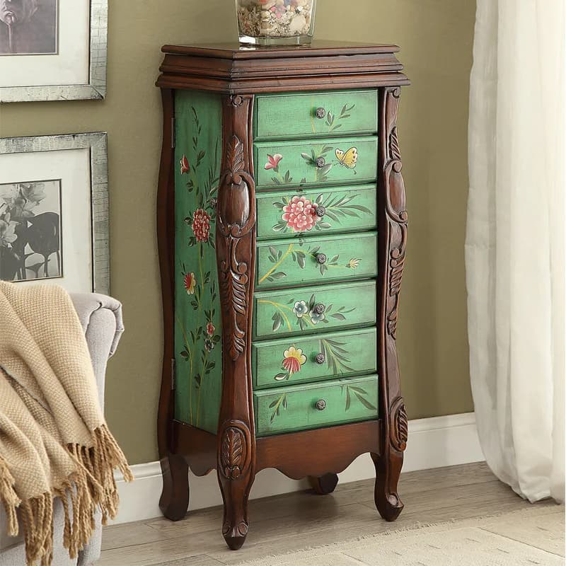 CX retro painted flip with mirror two doors, bedroom locker wholesale