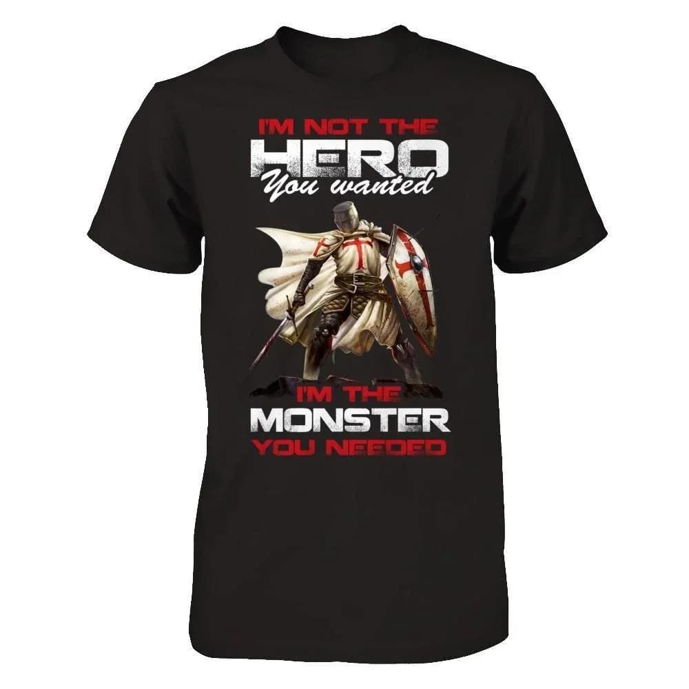 Medieval Crusaders Inscriptions Knights Templar T-Shirt 100% Cotton O-Neck Short Sleeve Summer Casual Mens T-shirt Streetwear