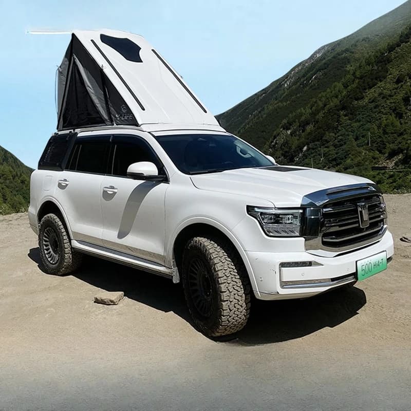 Roof triangle tent off-road vehicle self-driving tour aluminum alloy car travel frame expansion special tent