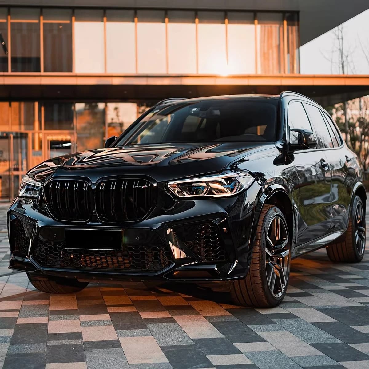 For  X5 G05 2019-2022 Years Upgrade to X5M Model with Front Bumpers Grilles Wheel Arch Rear Bumper Car Body Kits