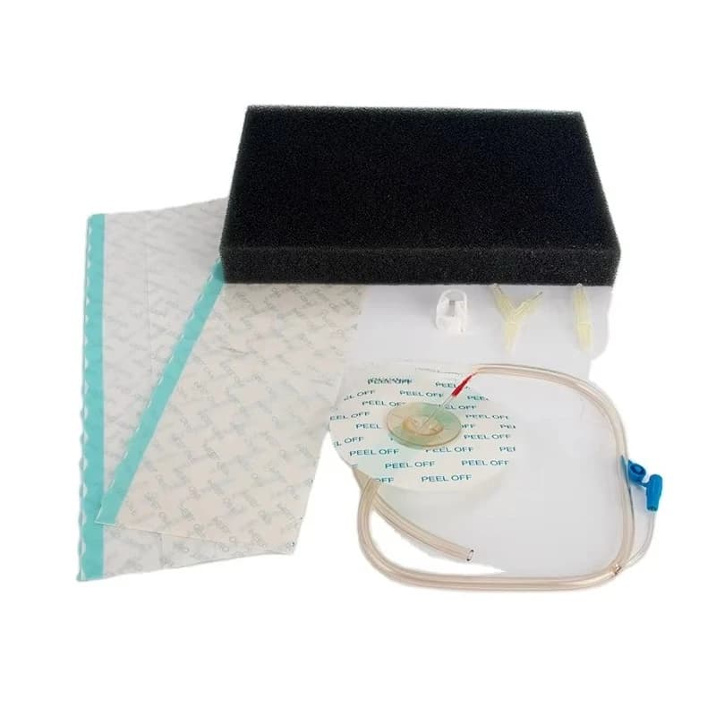 Sterile Negative Pressure Wound Therapy Dressing Kit  NPWT PU Foam with Different Size Disposable Sponge Medical Consumables