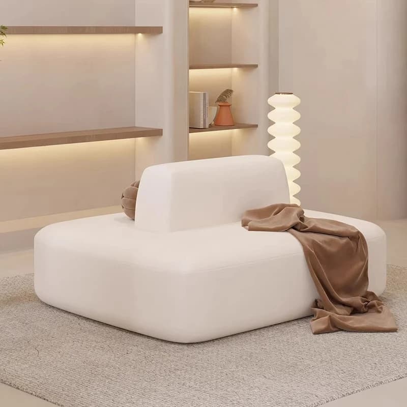 Double-sided sofa small apartment milk tea shop hotel beauty salon clothing store special-shaped lounge area sofa